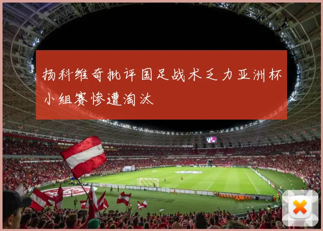 扬科维奇批评国足战术乏力亚洲杯小组赛惨遭淘汰